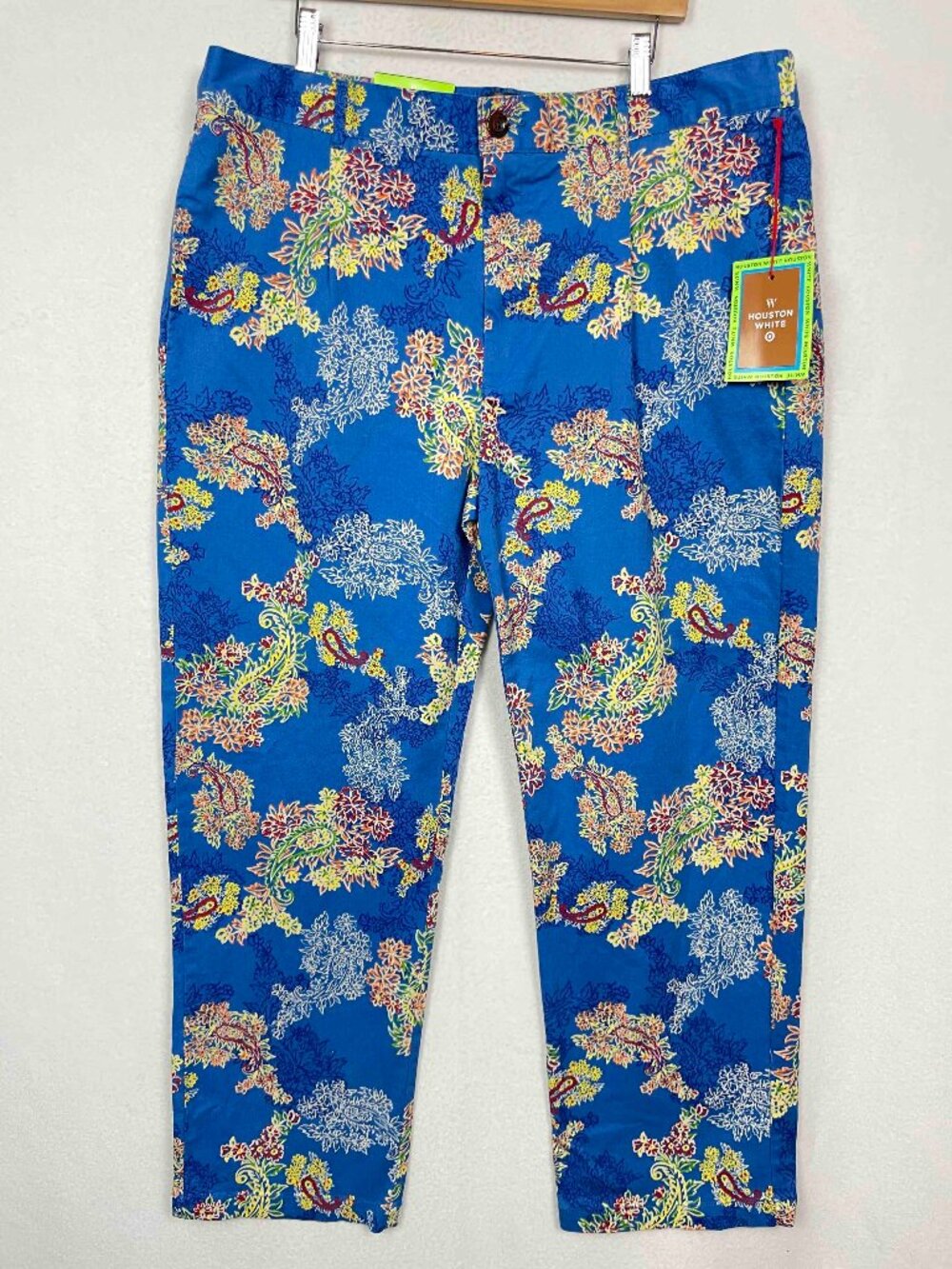 Houston White Target NWT Unisex Floral Paisley Colorful Bold Pants Size XL
